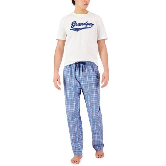 Club Room Men's Size Small Pajama Set Father's Day Grandpa Short Sleeve NEW - Picture 4 of 4